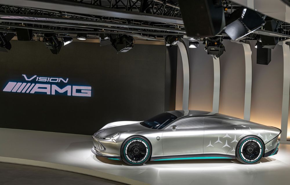 Mercedes Vision AMG, un concept care anunță un viitor rival electric pentru Porsche Taycan - Poza 21