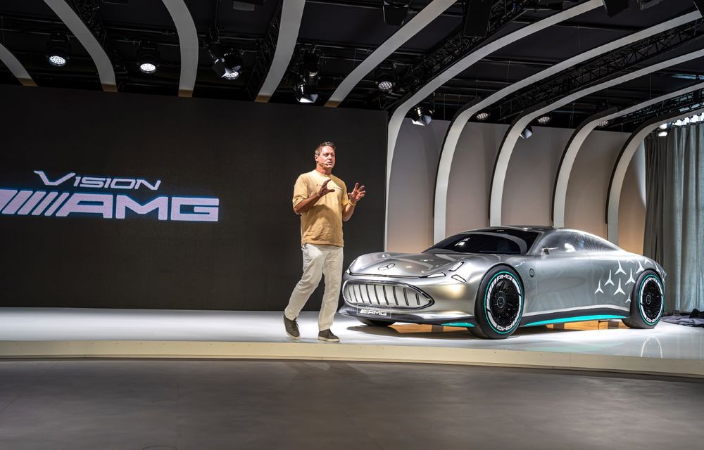 Mercedes Vision AMG, un concept care anunță un viitor rival electric pentru Porsche Taycan - Poza 37