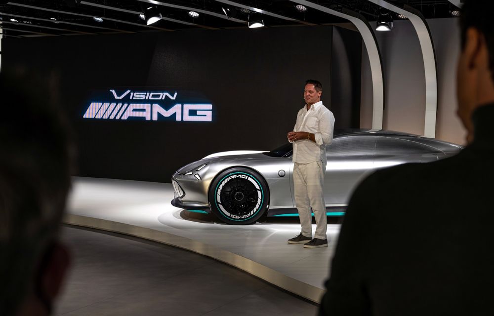 Mercedes Vision AMG, un concept care anunță un viitor rival electric pentru Porsche Taycan - Poza 40