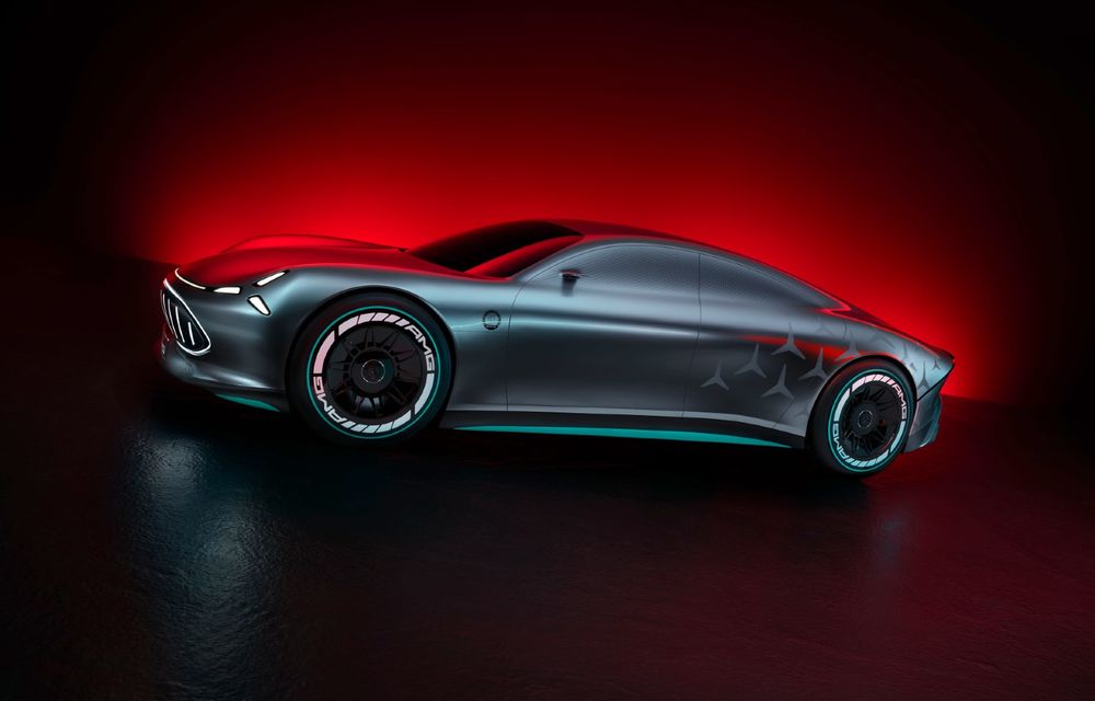 Mercedes Vision AMG, un concept care anunță un viitor rival electric pentru Porsche Taycan - Poza 1