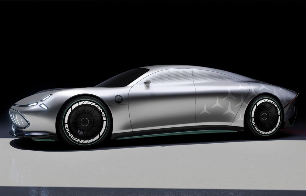 Mercedes Vision AMG, un concept care anunță un viitor rival electric pentru Porsche Taycan - Poza 9