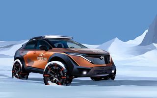 Un Nissan Ariya va pleca într-o aventură istorică de 27.000 de kilometri, de la Polul Nord la Polul Sud