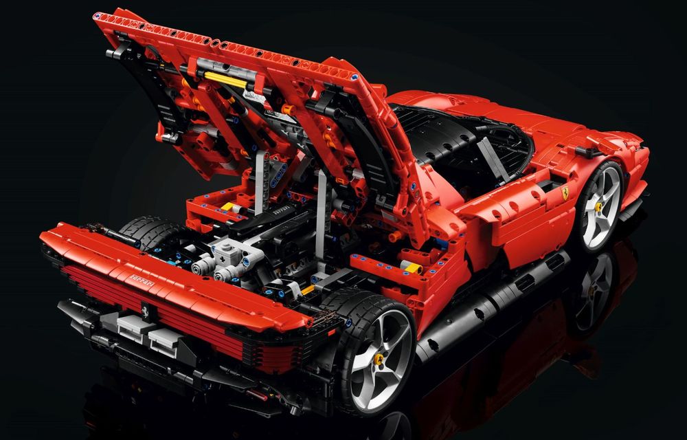 Versiune Lego pentru Ferrari Daytona SP3: pachetul conține 3.778 de piese - Poza 4