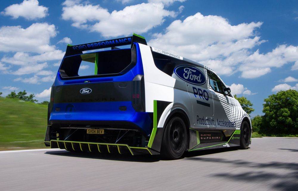 Noul concept Ford Pro Electric SuperVan: 4 motoare electrice și 2.000 CP - Poza 7