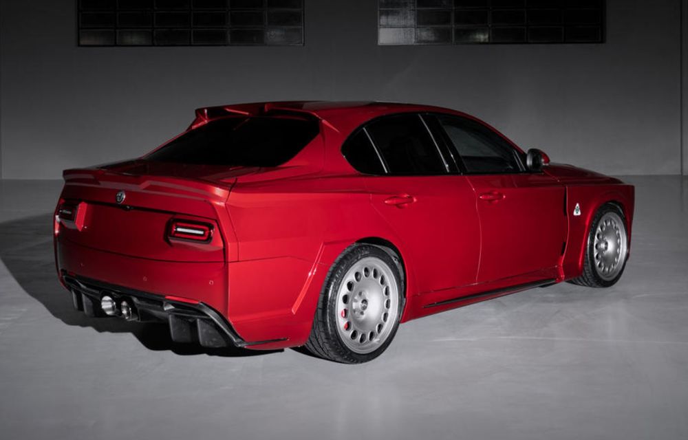 Alfa Romeo Giulia QV, exemplar unicat de 245.000 de euro. Este inspirat de designul anilor ’60 - Poza 3