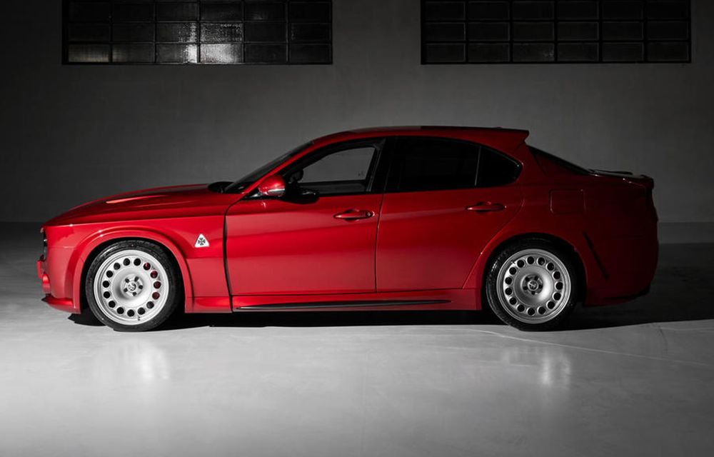 Alfa Romeo Giulia QV, exemplar unicat de 245.000 de euro. Este inspirat de designul anilor ’60 - Poza 2