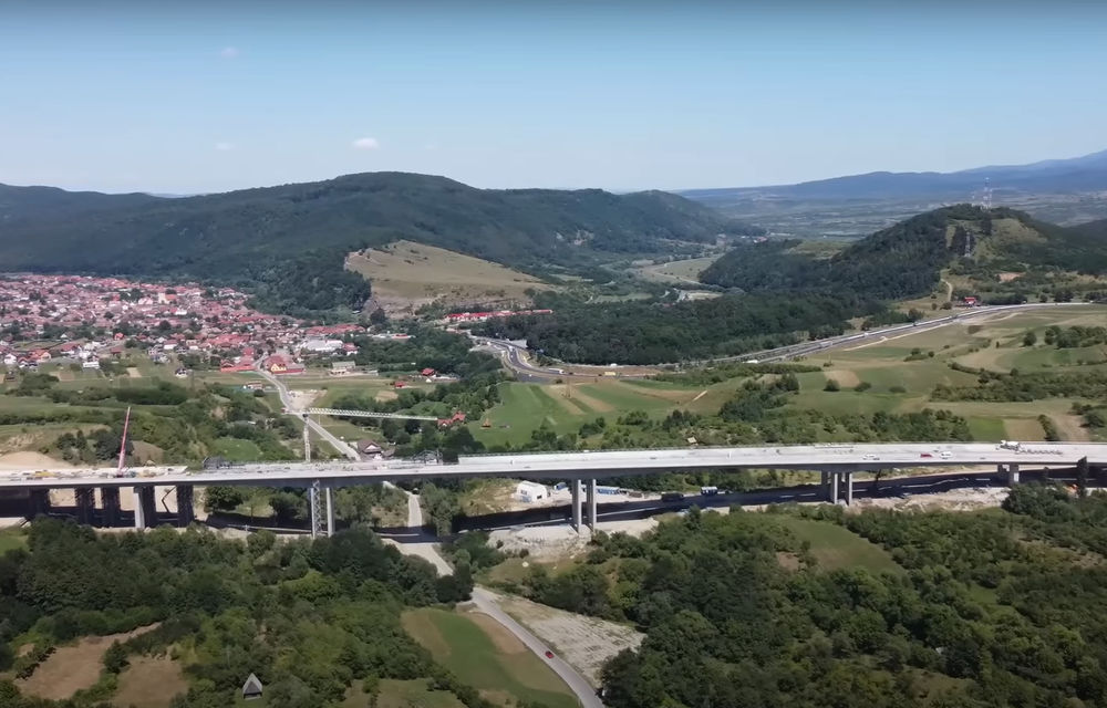Cel mare mare viaduct de autostradă care se construiește în prezent în România. Ar putea fi gata anul acesta - Poza 1
