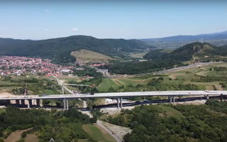 Cel mare mare viaduct de autostradă care se construiește în prezent în România. Ar putea fi gata anul acesta