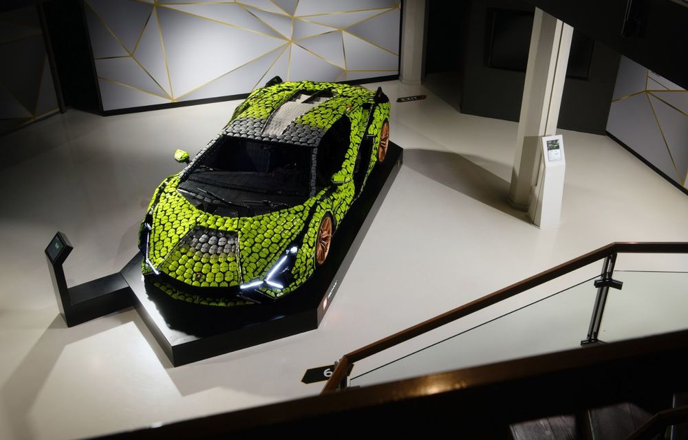 Macheta Lego, în mărime naturală, a lui Lamborghini Sian va fi expusă la muzeul Lamborghini - Poza 4