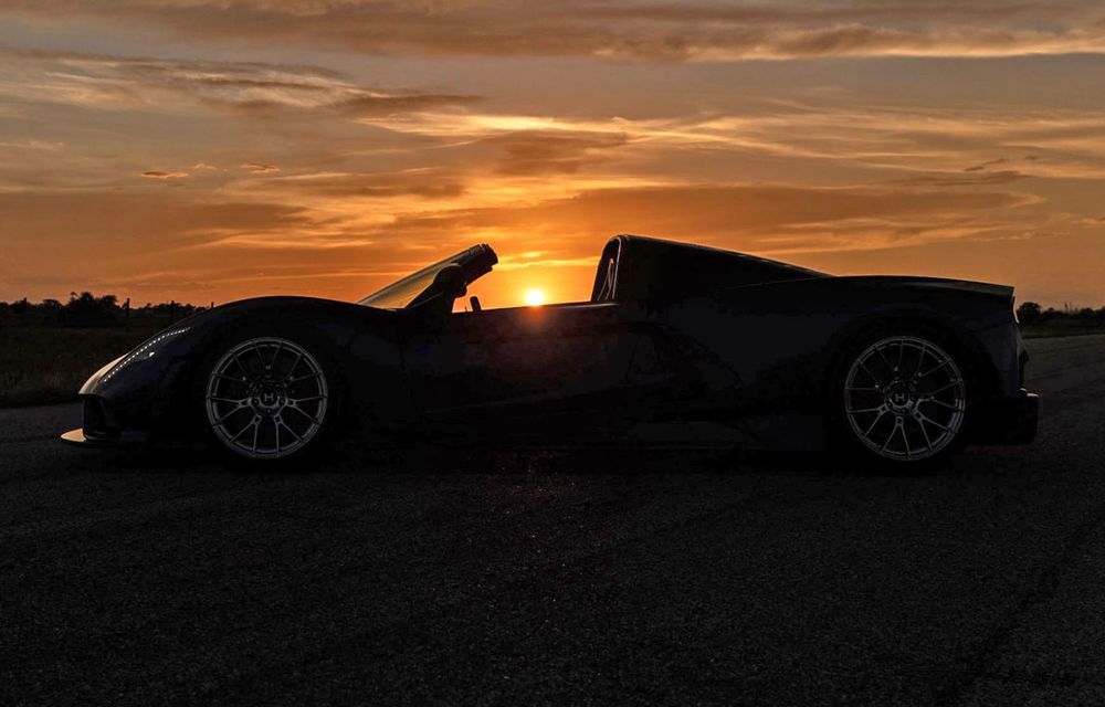 Imagini noi cu viitorul Hennessey Venom F5 Roadster, o decapotabilă cu peste 1800 CP - Poza 1