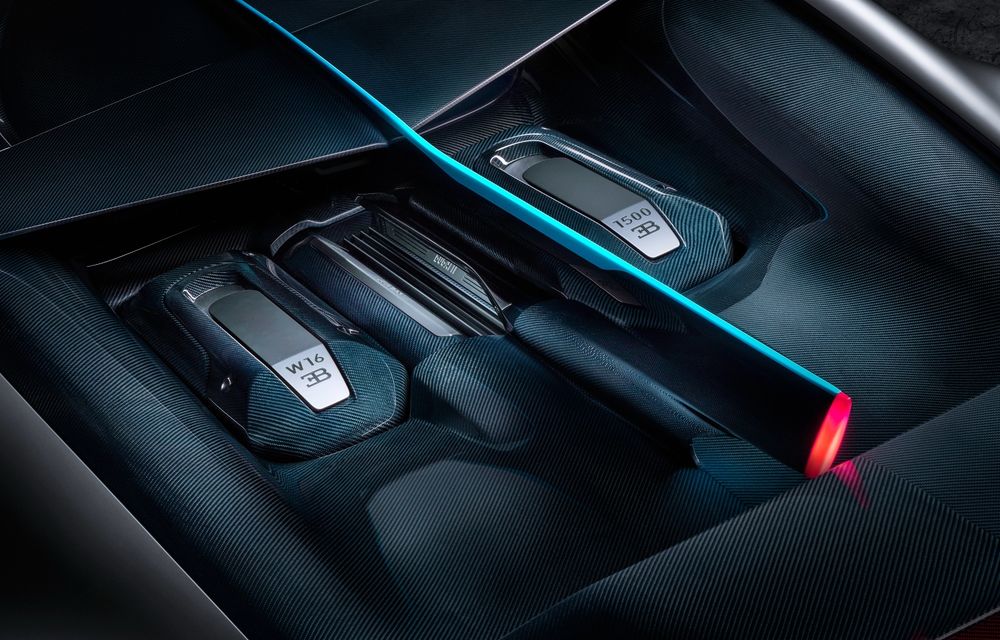 Teaser nou cu viitorul model Bugatti. Ar putea fi ultimul cu motor W16 fără electrificare - Poza 1