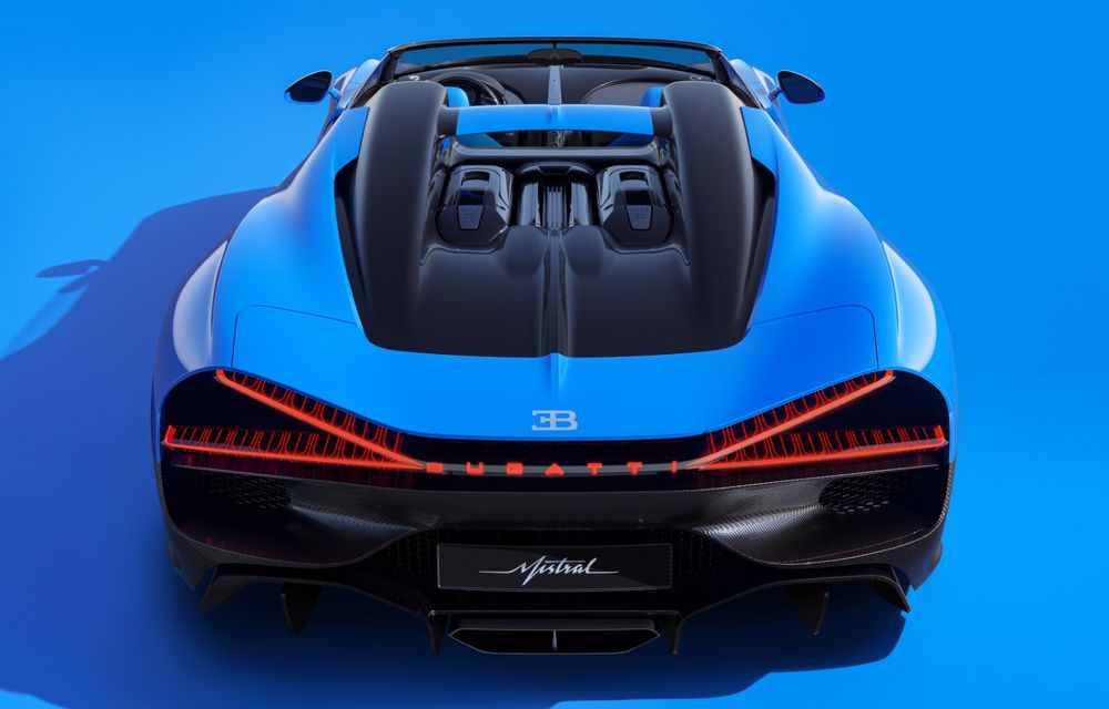 Acesta este noul Bugatti W16 Mistral, ultimul model cu motor W16: 1600 de cai putere și preț de 5 milioane de euro - Poza 19