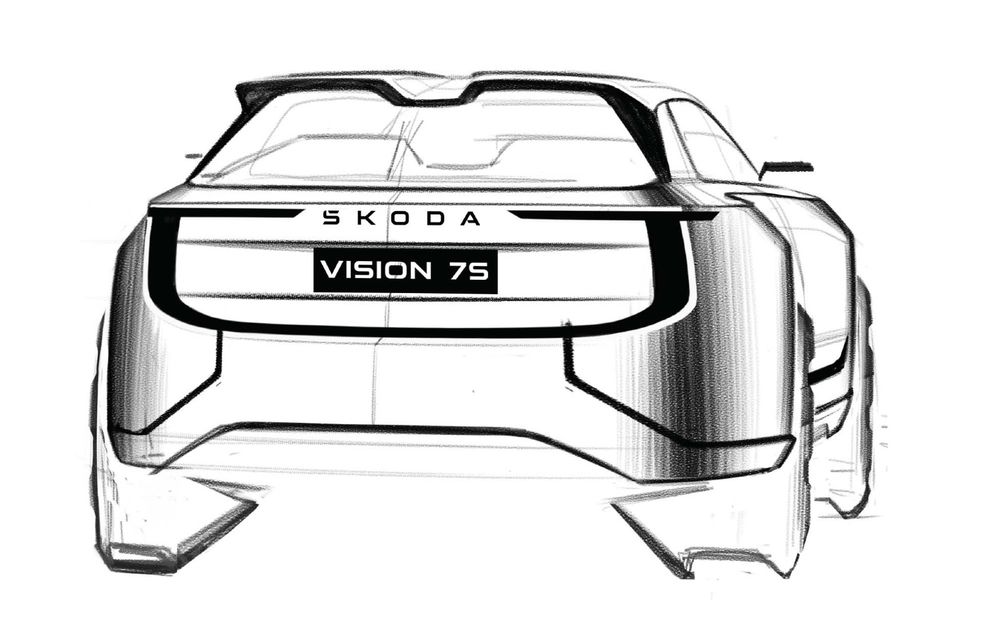 Conceptul Skoda Vision 7S dezvăluie noul limbaj de design al mărcii - Poza 41