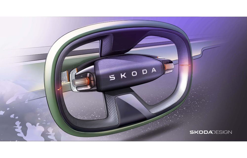 Conceptul Skoda Vision 7S dezvăluie noul limbaj de design al mărcii - Poza 57