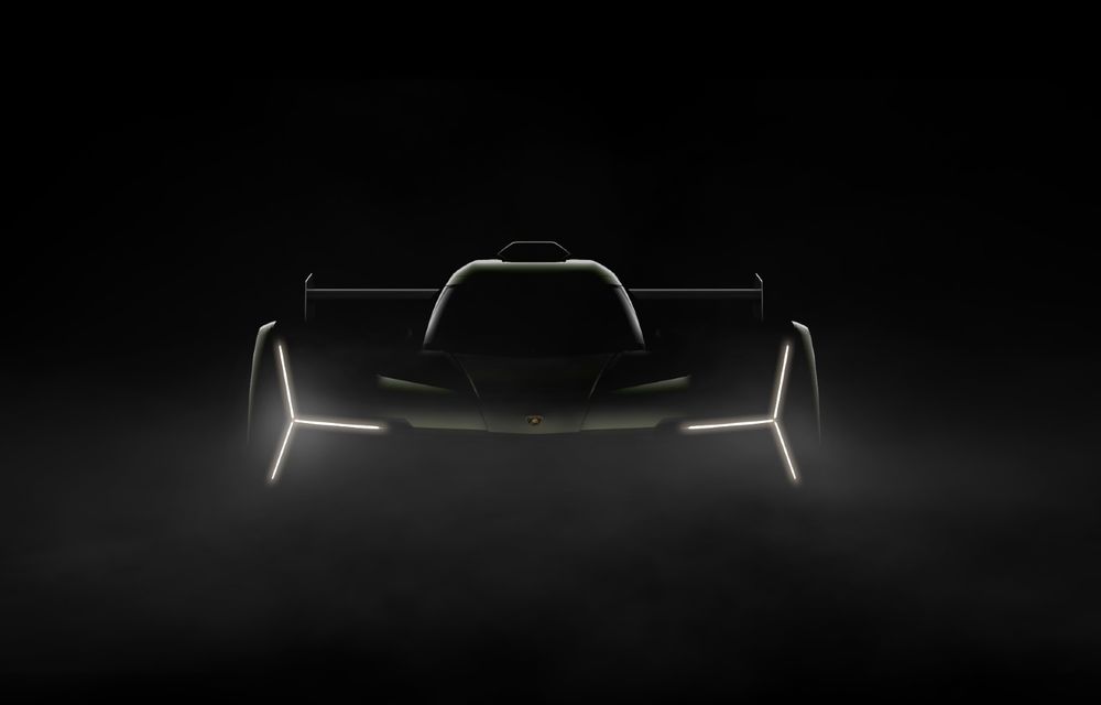 Imagine nouă cu viitorul prototip Lamborghini care va concura la Le Mans. Motor V8 bi-turbo hibrid - Poza 1