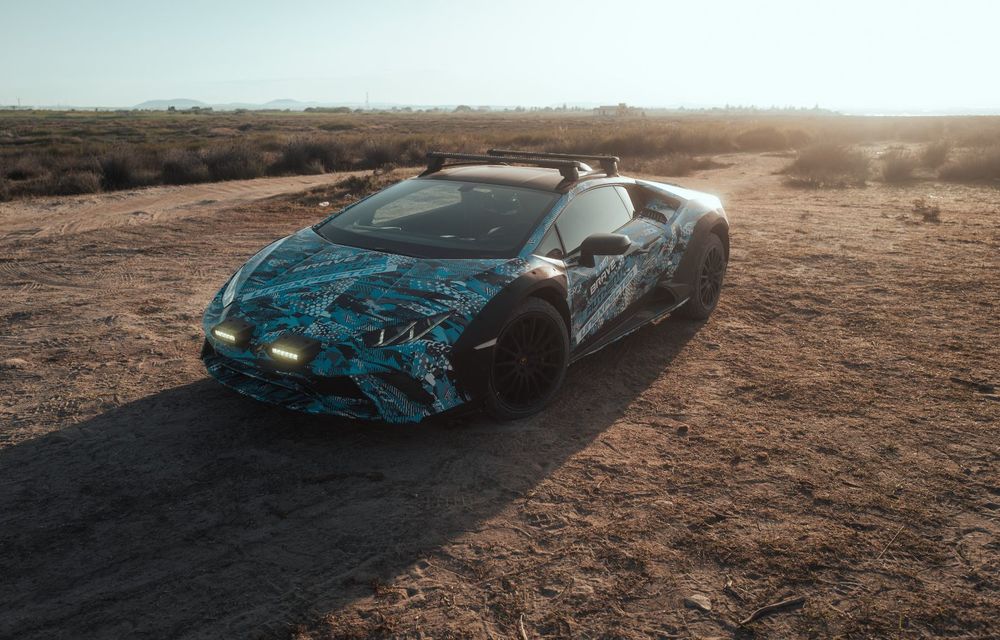 Viitorul Lamborghini Huracan Sterrato apare în noi imagini teaser - Poza 4