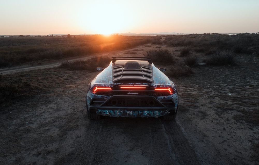 Viitorul Lamborghini Huracan Sterrato apare în noi imagini teaser - Poza 5