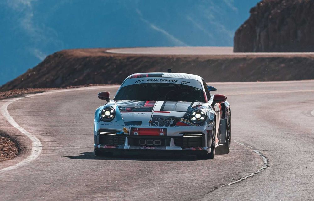 Porsche 911 Turbo S, record pentru mașinile de serie pe celebra urcare de la Pikes Peak - Poza 10