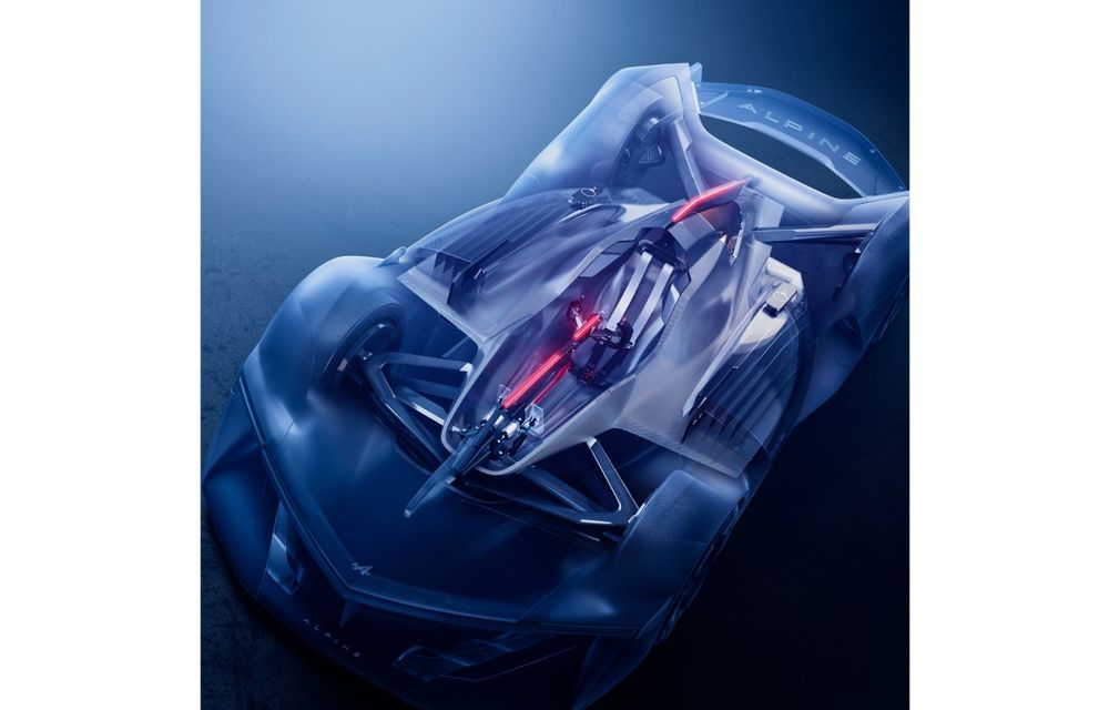 Alpine prezintă conceptul Alpenglow, un supercar din viitor cu motor pe bază de hidrogen - Poza 23