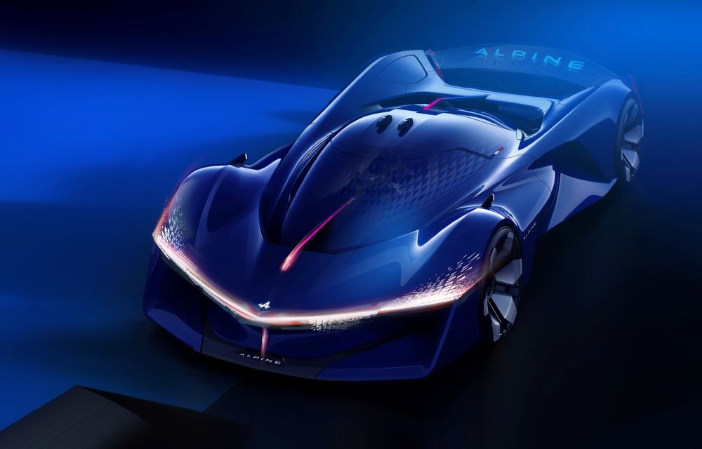 Alpine prezintă conceptul Alpenglow, un supercar din viitor cu motor pe bază de hidrogen - Poza 1