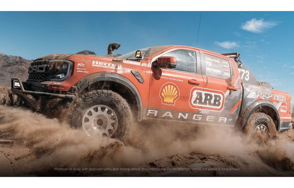 Ford dezvăluie o nouă versiune a lui Ranger Raptor pentru cursele de rally-raid - Poza 1
