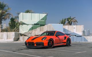 Porsche 911 Turbo S, transformat în „portocală mecanică” de către Manhart