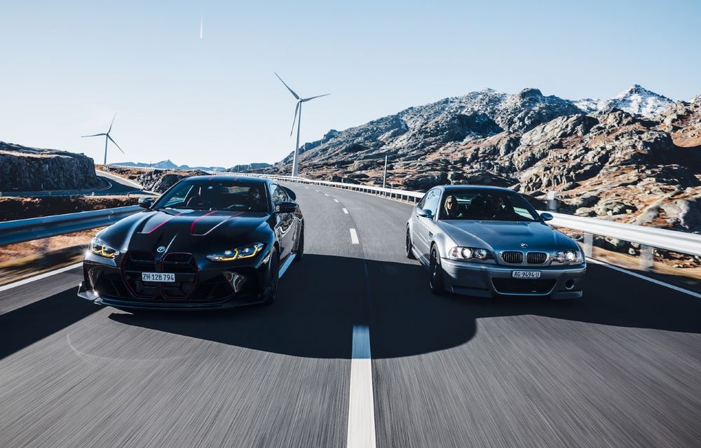 Întâlnire între tată și fiu: legendarele BMW M3 CSL și M4 CSL, față în față pe drumuri spectaculoase din Elveția - Poza 4