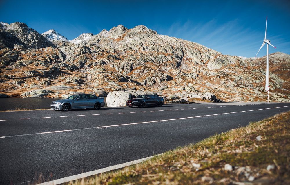 Întâlnire între tată și fiu: legendarele BMW M3 CSL și M4 CSL, față în față pe drumuri spectaculoase din Elveția - Poza 5