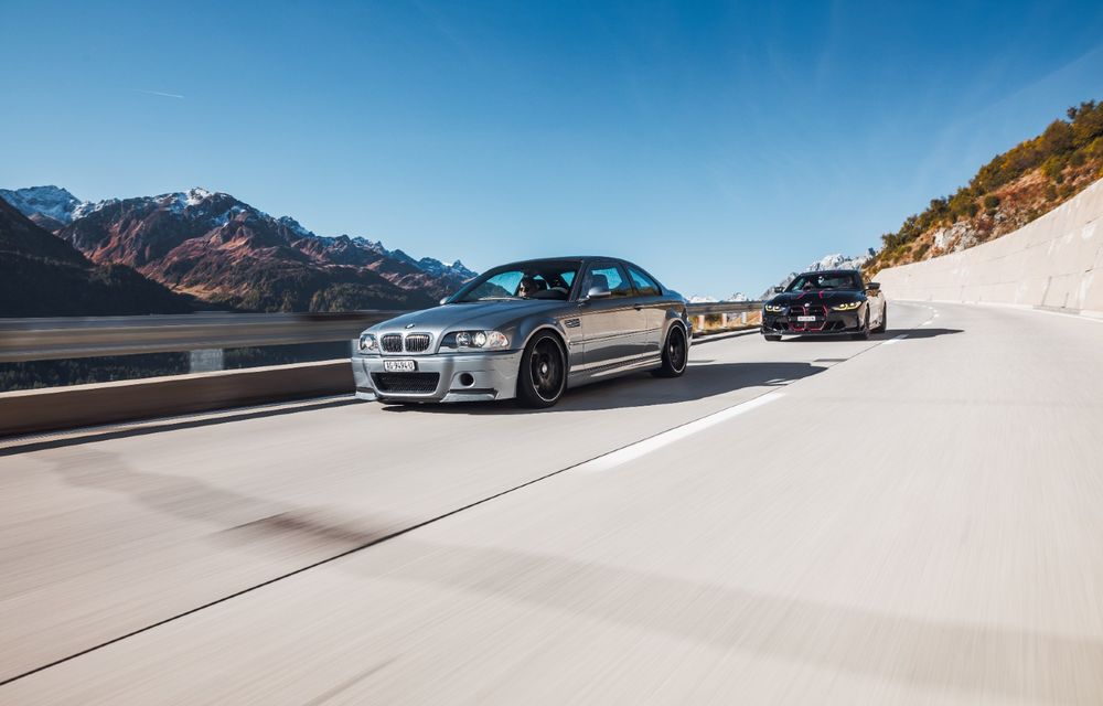 Întâlnire între tată și fiu: legendarele BMW M3 CSL și M4 CSL, față în față pe drumuri spectaculoase din Elveția - Poza 6