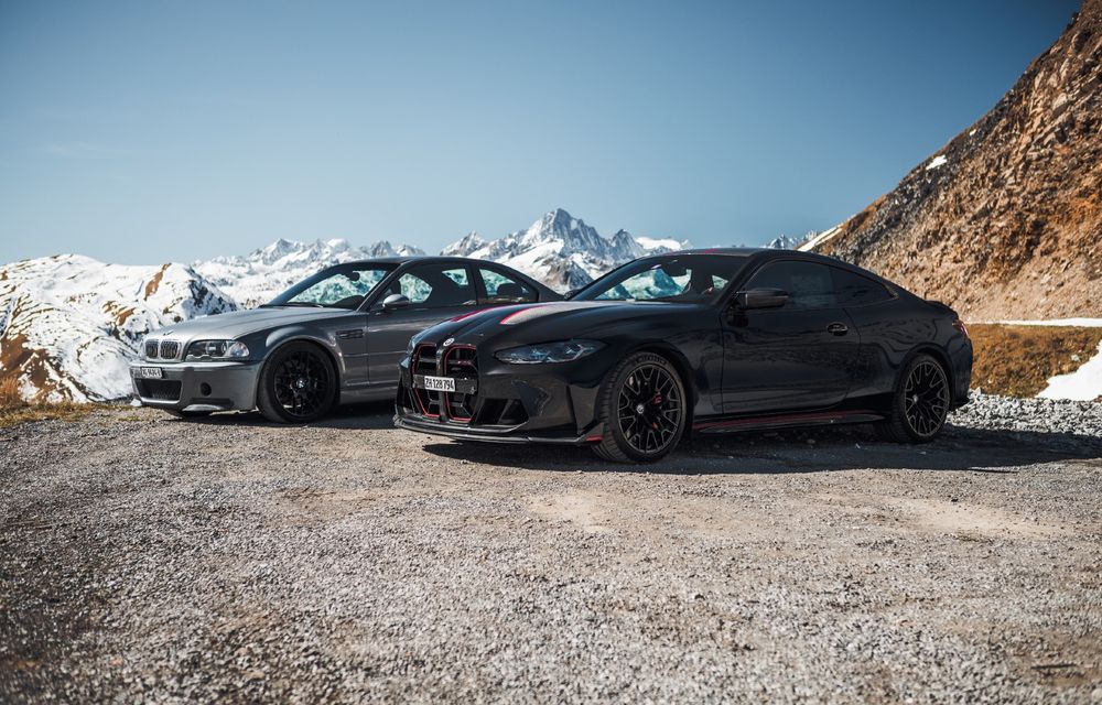 Întâlnire între tată și fiu: legendarele BMW M3 CSL și M4 CSL, față în față pe drumuri spectaculoase din Elveția - Poza 16