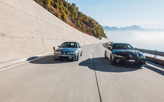 Întâlnire între tată și fiu: legendarele BMW M3 CSL și M4 CSL, față în față pe drumuri spectaculoase din Elveția