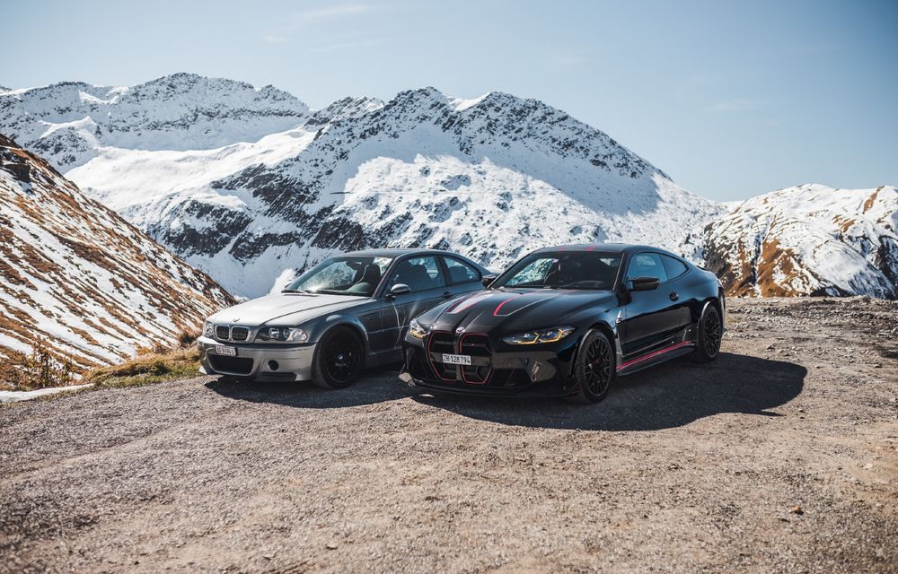 Întâlnire între tată și fiu: legendarele BMW M3 CSL și M4 CSL, față în față pe drumuri spectaculoase din Elveția - Poza 15
