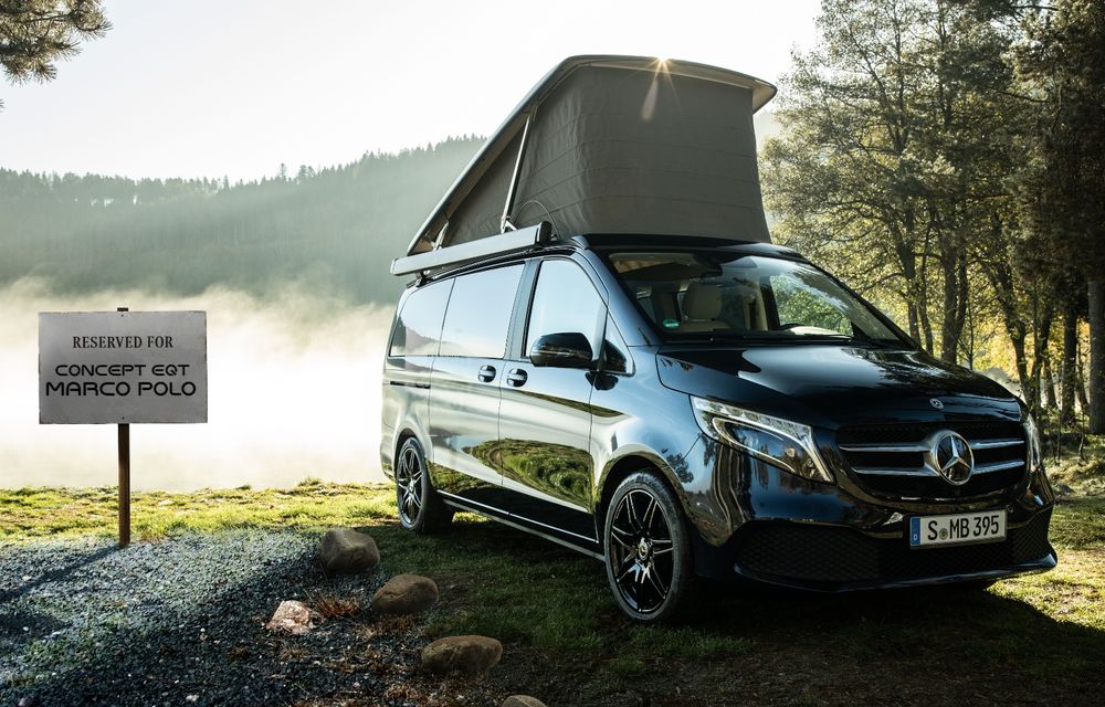 Conceptul Mercedes-Benz EQT Marco Polo anunță o electrică pentru pasionații de camping - Poza 1