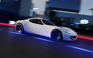 Imagini cu un viitor concept Mazda, posibil electric, de dimensiunile lui MX-5