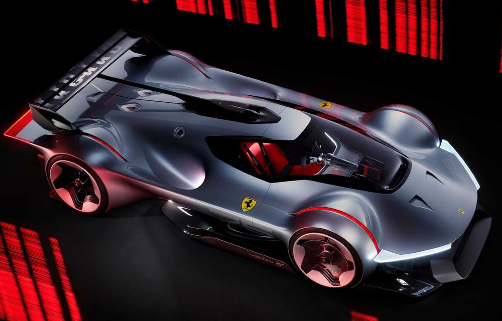 Noul Ferrari Vision Gran Turismo, un concept de 1030 de CP creat pentru Gran Turismo 7 - Poza 5