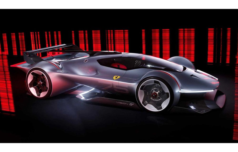 Noul Ferrari Vision Gran Turismo, un concept de 1030 de CP creat pentru Gran Turismo 7 - Poza 1