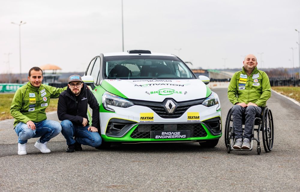 Primul pilot tetraplegic din România va alerga în Campionatul Național de Raliuri cu un Renault Clio special adaptat - Poza 3