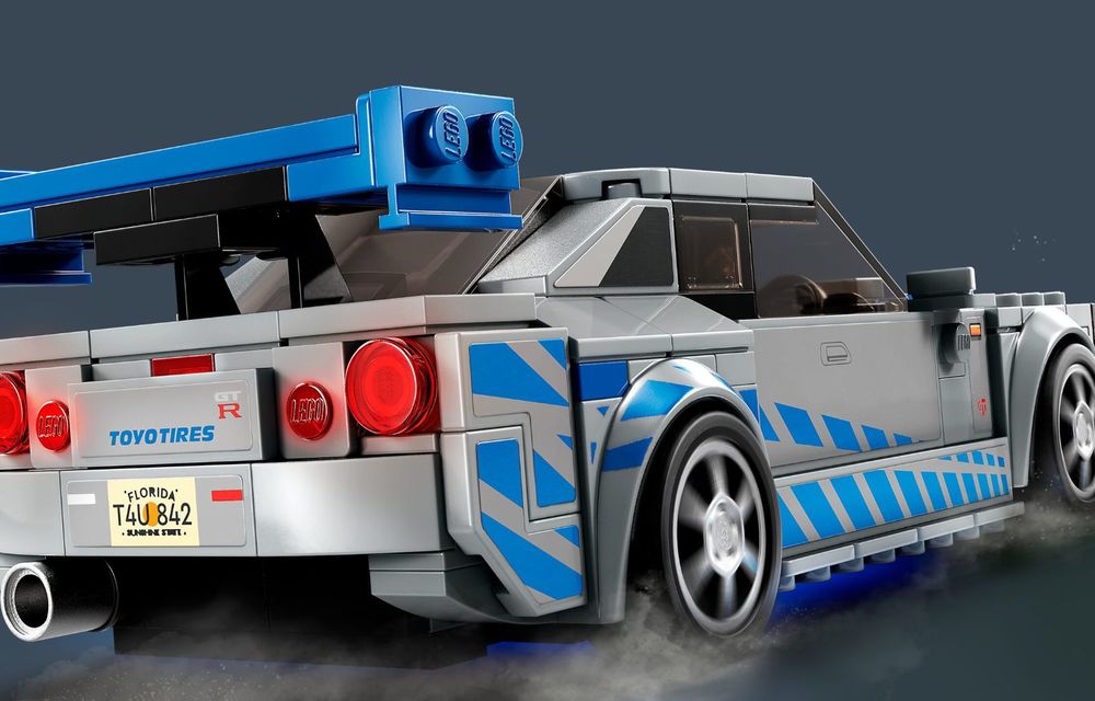 Celebrul Nissan Skyline GT-R din filmul 2 Fast 2 Furious, acum și în versiune Lego - Poza 3