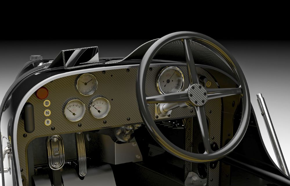 Noul Bugatti Baby II Carbon Edition este o ediție specială inspirată de W16 Mistral. Preț de 80.000 de euro - Poza 3