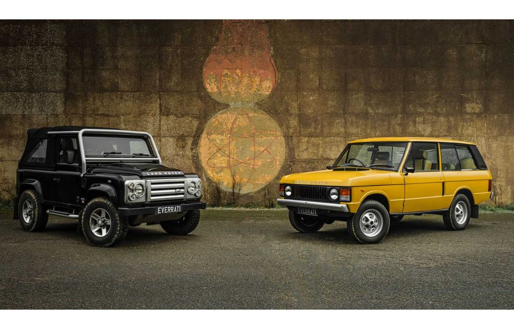 Land Rover Defender clasic și prima generație Range Rover, transformate în mașini electrice - Poza 11
