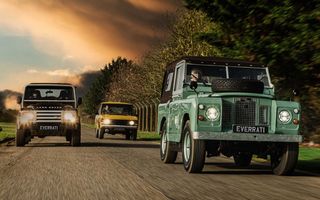 Land Rover Defender clasic și prima generație Range Rover, transformate în mașini electrice