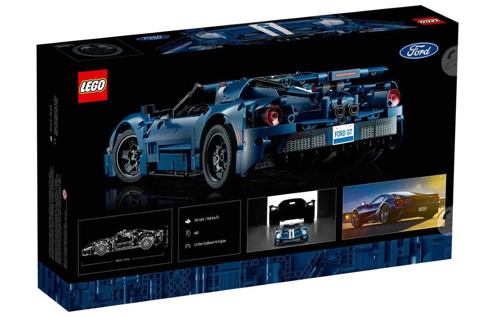 Versiune Lego pentru Ford GT: pachetul conține 1466 de piese - Poza 3