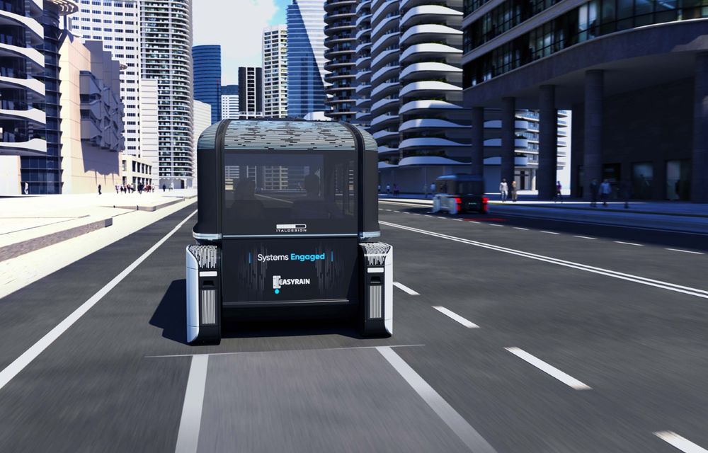 Italdesign prezintă un concept al unui vehicul autonom care se transformă și într-o cameră - Poza 2
