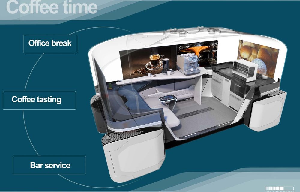 Italdesign prezintă un concept al unui vehicul autonom care se transformă și într-o cameră - Poza 15