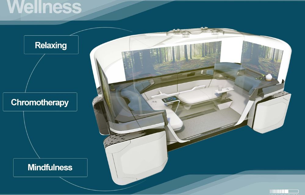 Italdesign prezintă un concept al unui vehicul autonom care se transformă și într-o cameră - Poza 21