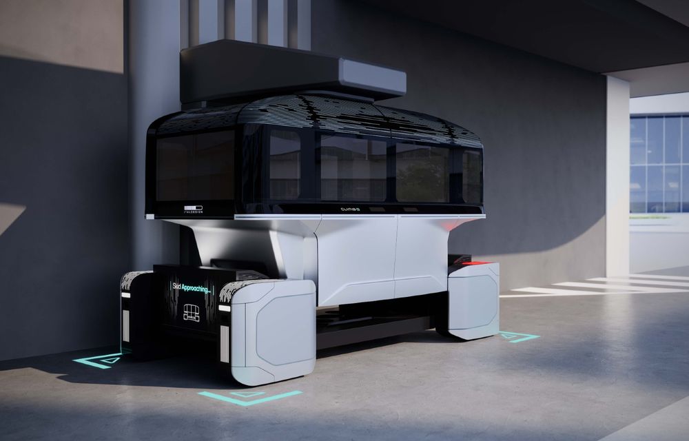 Italdesign prezintă un concept al unui vehicul autonom care se transformă și într-o cameră - Poza 1