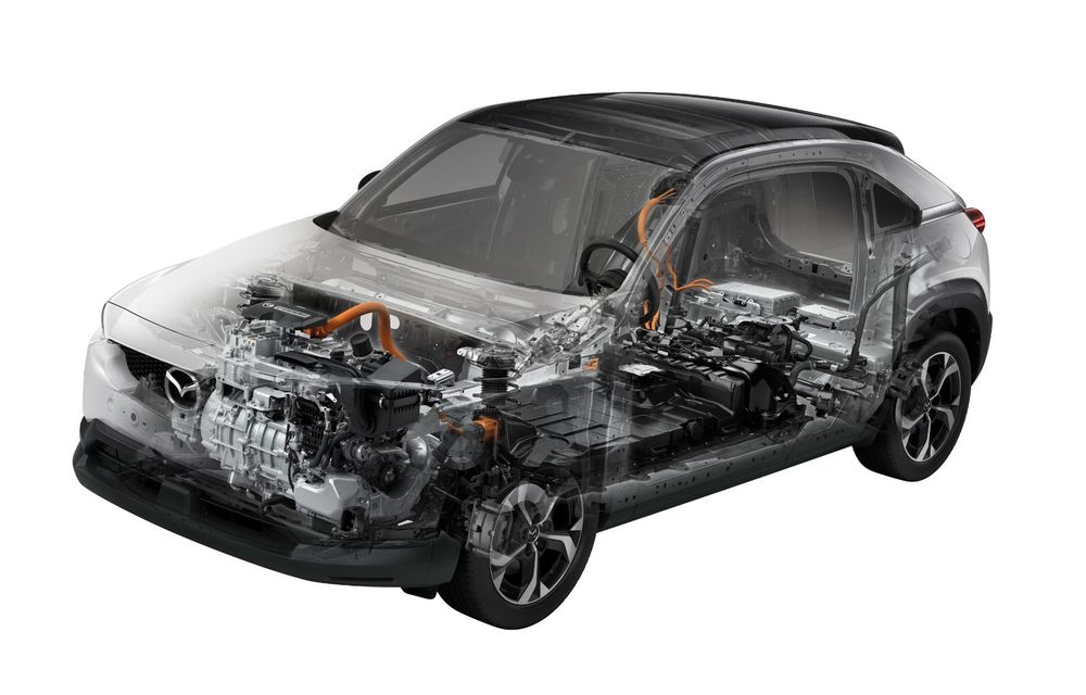 Mazda MX-30 reînvie motorul rotativ: folosit ca generator pentru o versiune plug-in hybrid - Poza 25