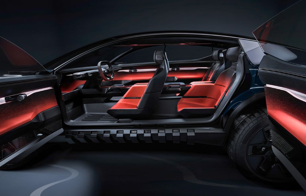Cine este noul Audi Activesphere: o mașină de teren care se transformă în pick-up - Poza 39