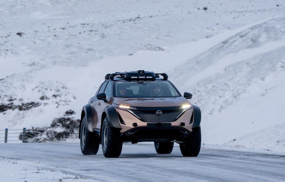 Electricul Nissan Ariya pleacă într-o expediție de 27.000 de km: de la Polul Nord la Polul Sud - Poza 1