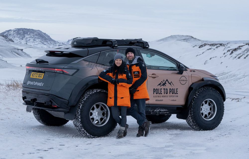 Electricul Nissan Ariya pleacă într-o expediție de 27.000 de km: de la Polul Nord la Polul Sud - Poza 6